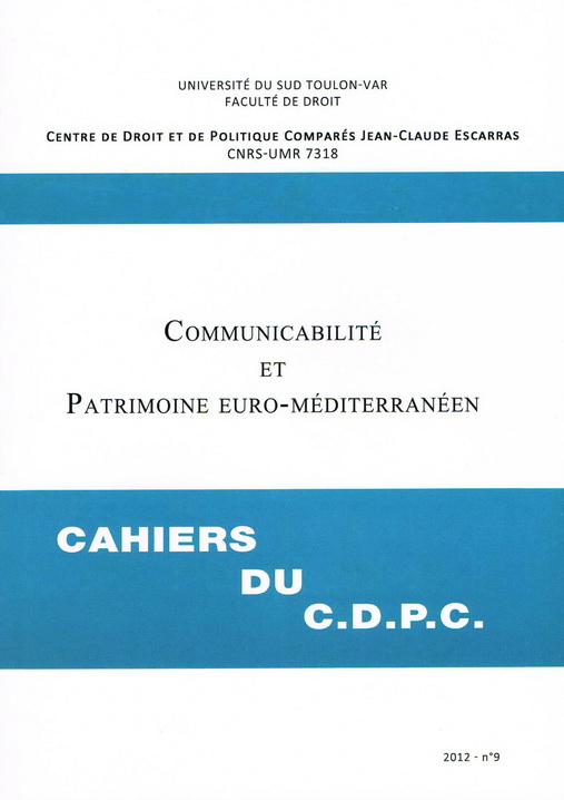Les Cahiers du CDPC - vol. 9